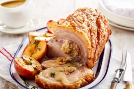 Crispy Rolled Pork with Easy Herb Stuffing